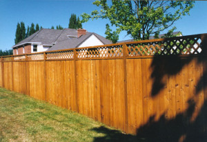 Staggered Horizontal Fence