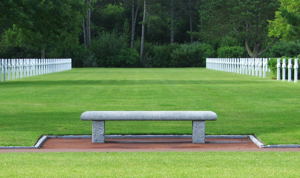 Concrete bench outdoor